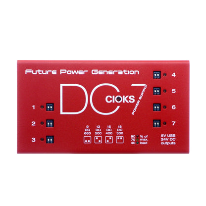 [USED] CIOKS DC7 Pedal Power Supply, Red (Gear Hero Exclusive) (See Description)