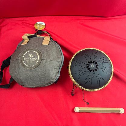 [USED] Meinl MOSTD1BK 8 Note Octave Steel 10", B Minor Tongue Drum w/Mallets And Case, Black