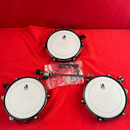 [USED] Toca Kickboxx Pro Suitcase Travel Drum Set, Blue (See Description)