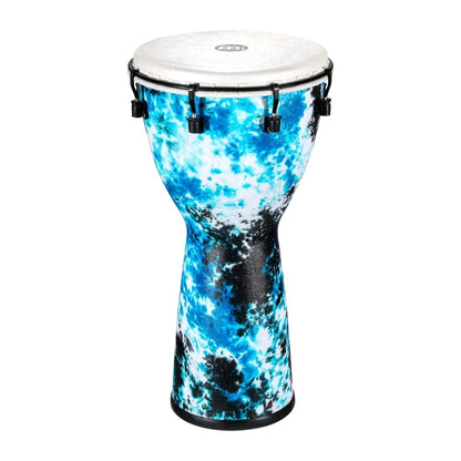 Meinl Percussion ADJ10-GB 10" Synthetic Alpine Series Djembe, Galactic Blue Tie Dye