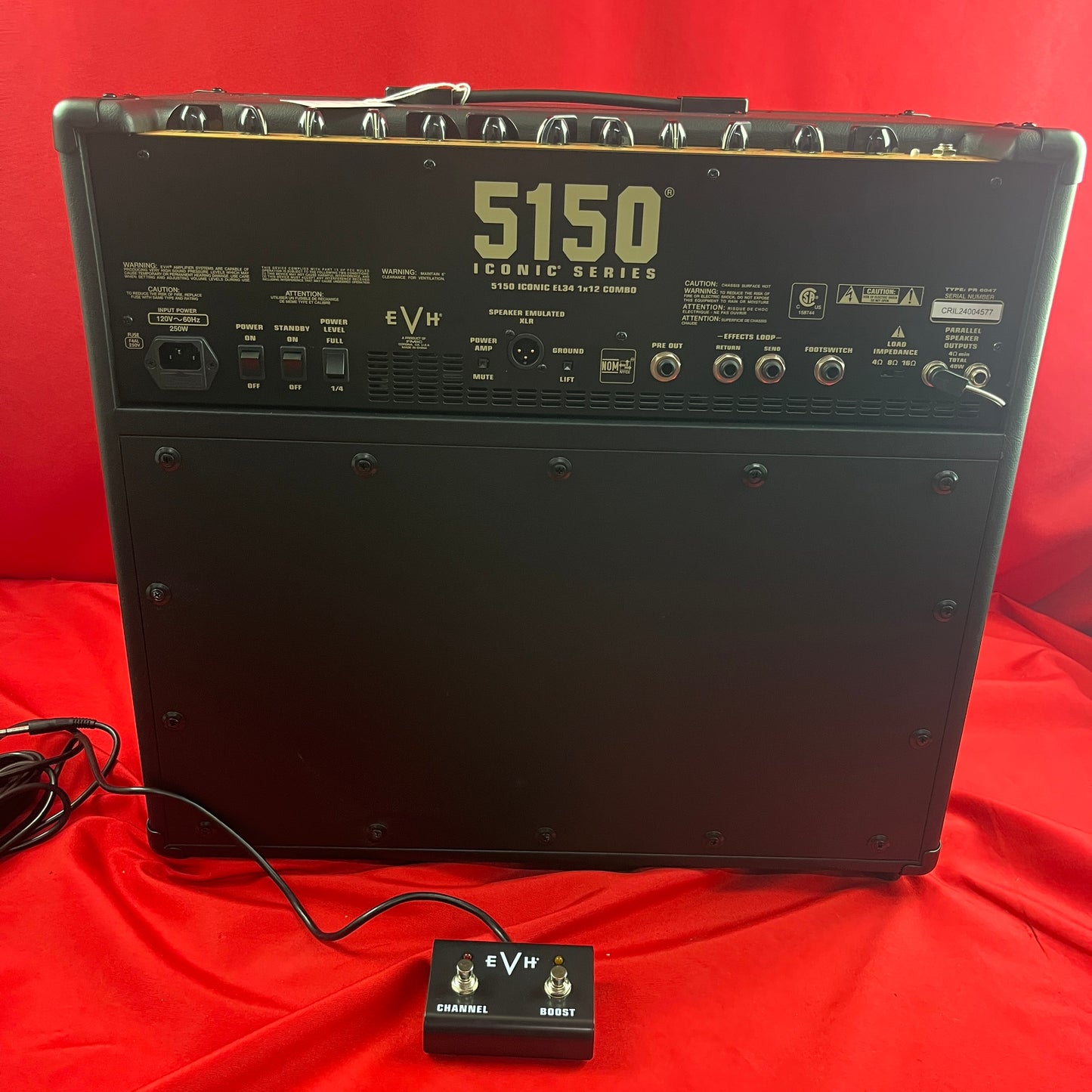 [USED] EVH 5150 Iconic Series EL34 40 Watt 1x12" Tube Combo Amplifier, Black