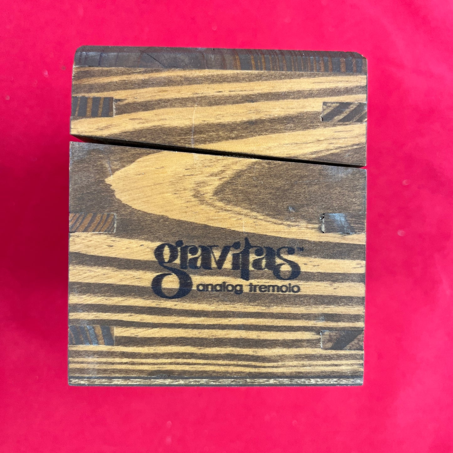[USED] Chase Bliss Gravitas Analog Tremolo Wooden Box (PEDAL NOT INCLUDED) (See Description)