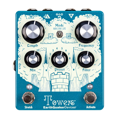 EarthQuaker Devices Towers V1 Stereo Reverberant Filter