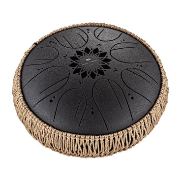 Meinl MOSTD1BK 8 Note Octave Steel 10", B Minor Tongue Drum w/Mallets And Case, Black