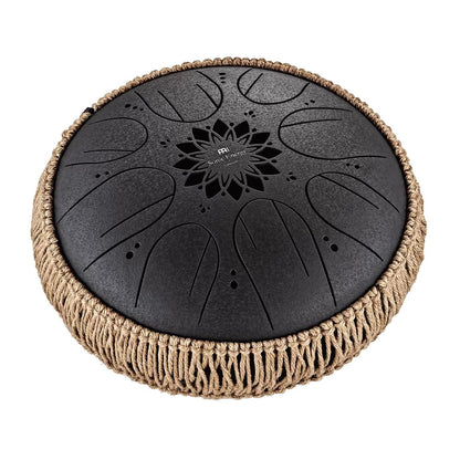 Meinl MOSTD1BK 8 Note Octave Steel 10", B Minor Tongue Drum w/Mallets And Case, Black