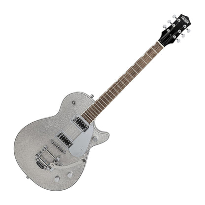 Gretsch Electromatic Sparkle Jet FT Single Cut Electric Guitar w/Bigsby, Silver Sparkle