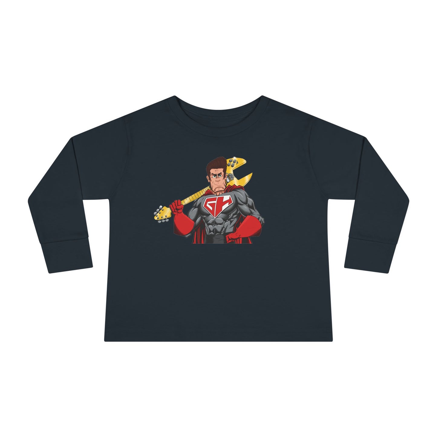 Golden Guitar Hero Toddler Long Sleeve Tee