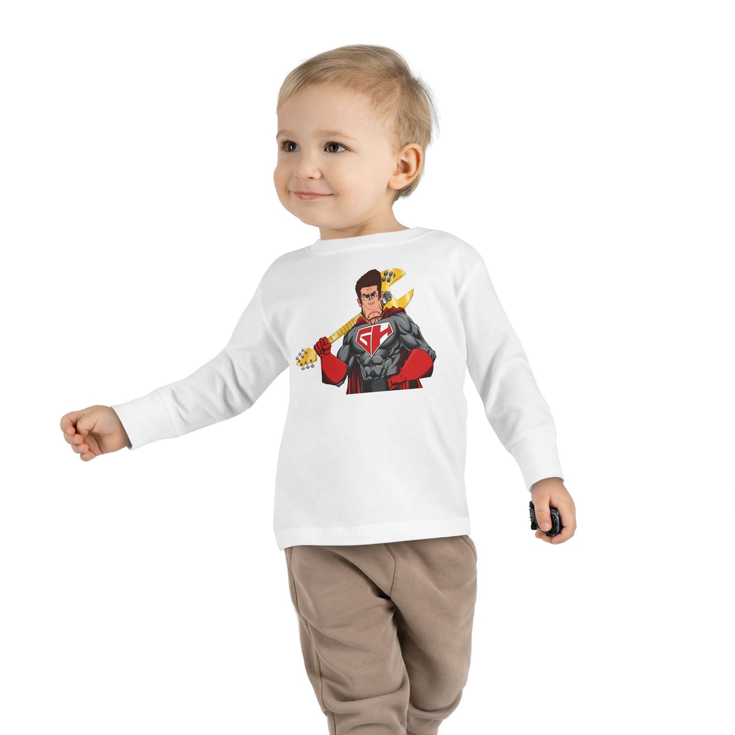 Golden Guitar Hero Toddler Long Sleeve Tee