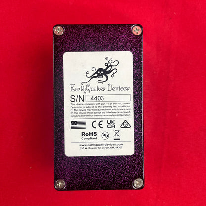 [USED] EarthQuaker Devices Dirt Transmitter V2 Fuzz Driver, Purple Sparkle (Gear Hero Exclusive)