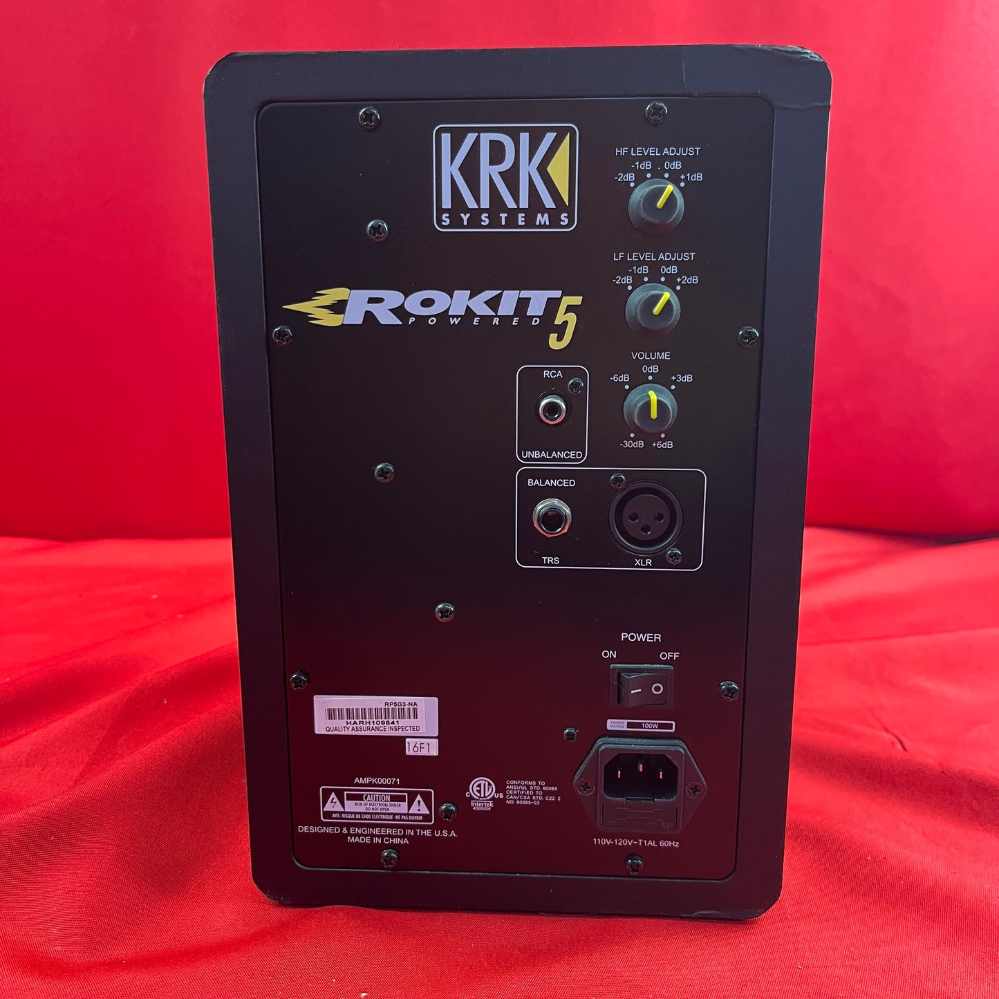 [USED] KRK RP5G3-NA Rokit 5 Generation 3 Powered Studio Monitor (See Description)