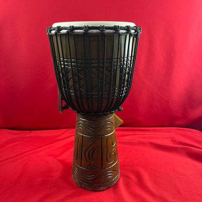 [USED] Meinl Percussion HDJ17-L 12" Rope Tuned Headliner® Series Djembe, Artifact Series (See Description)