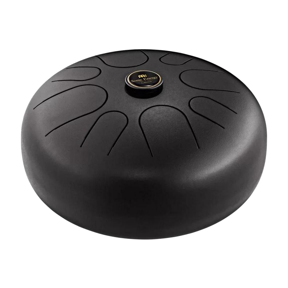 Meinl Percussion STD2BK Steel Tongue Drum 8 Notes 16" w/Mallets and Gig Bag, Black