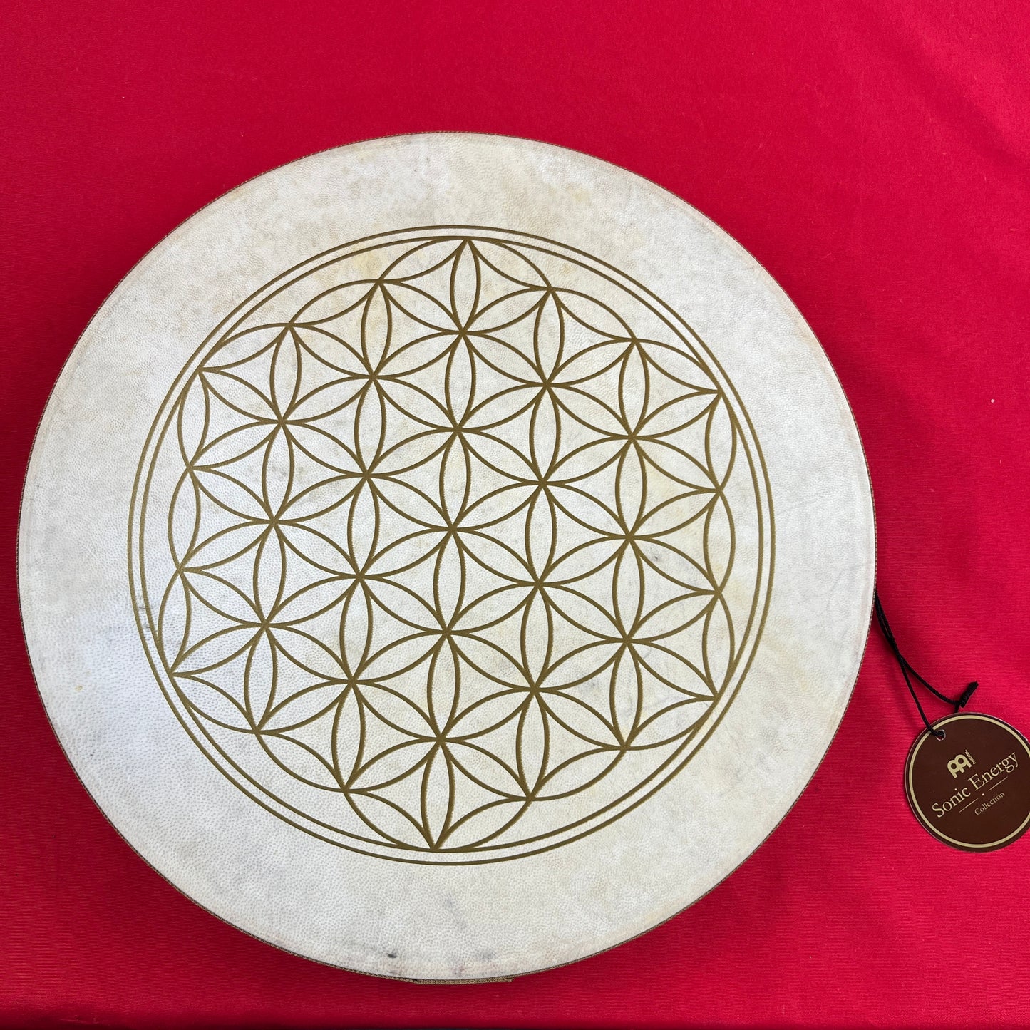 [USED] Meinl Percussion WD16FOL 16" Wave Drum w/Goat Skin Head, Flower Of Life