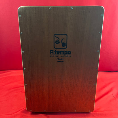 [USED] A Tempo Percussion Cajon, Brown (CJ-CLASS-01) (See Description)