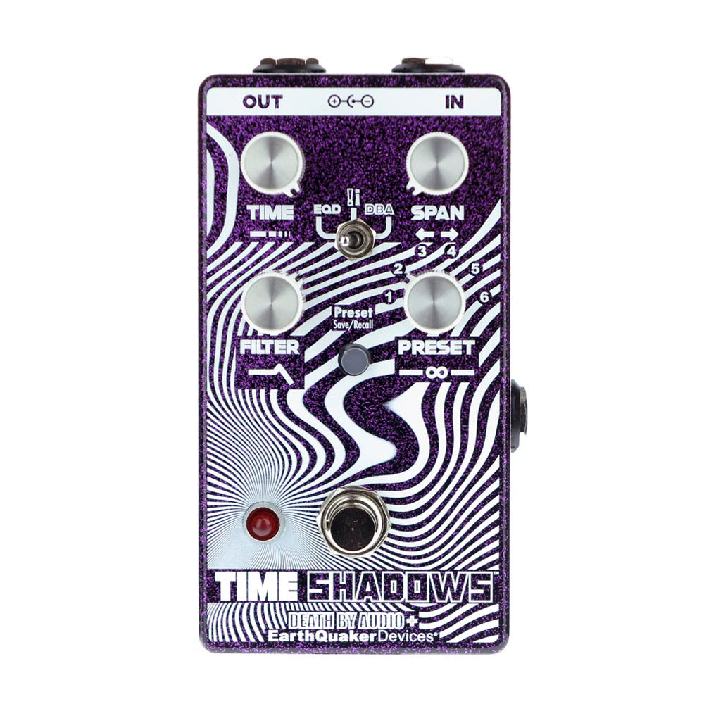 Earthquaker Devices Time Shadows V2 Subharmonic Filtered Delay, Purple Sparkle (Gear Hero Exclusive)