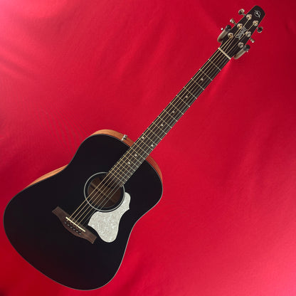 [USED] Seagull S6 Classic Black Acoustic Electric Guitar, Solid Cedar Top (See Description)