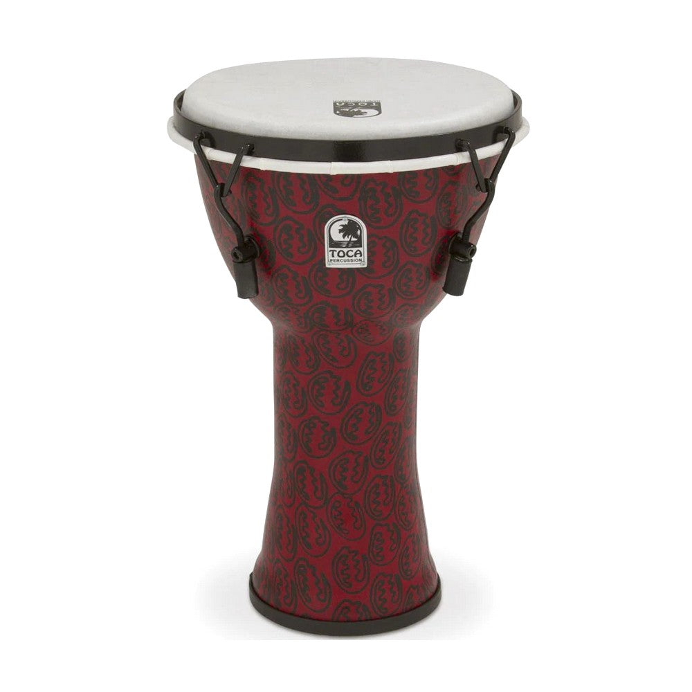 Toca TF2DM-9RM Freestyle II Mechanically Tuned 9-Inch Djembe, Red Mask Finish
