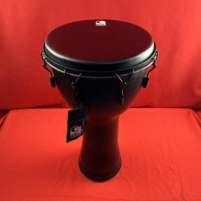 [USED] Toca SFDMX-14BMB Mechanically Tuned 14-Inch Djembe w/Bag, Black Mamba (See Description)