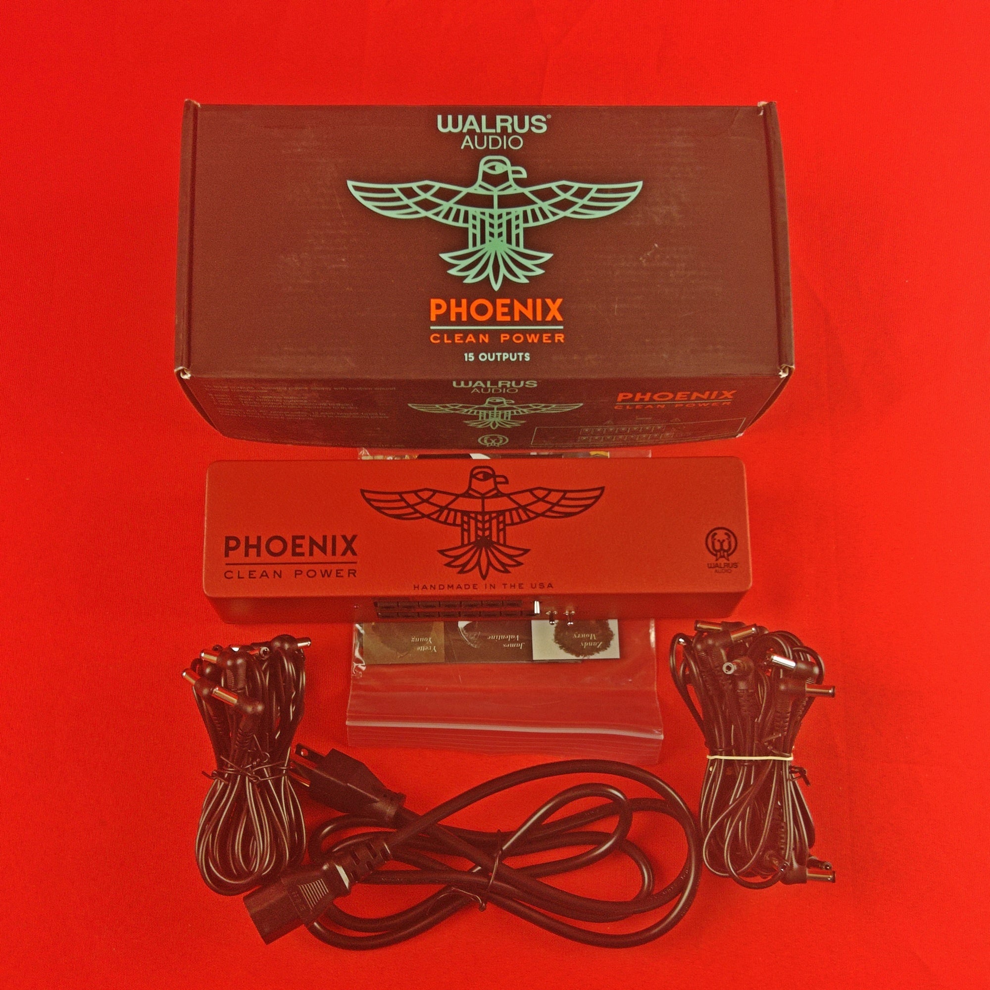 [USED] Walrus Audio Phoenix 15 Output Power Supply, Red (Gear Hero Exclusive) (See Description)