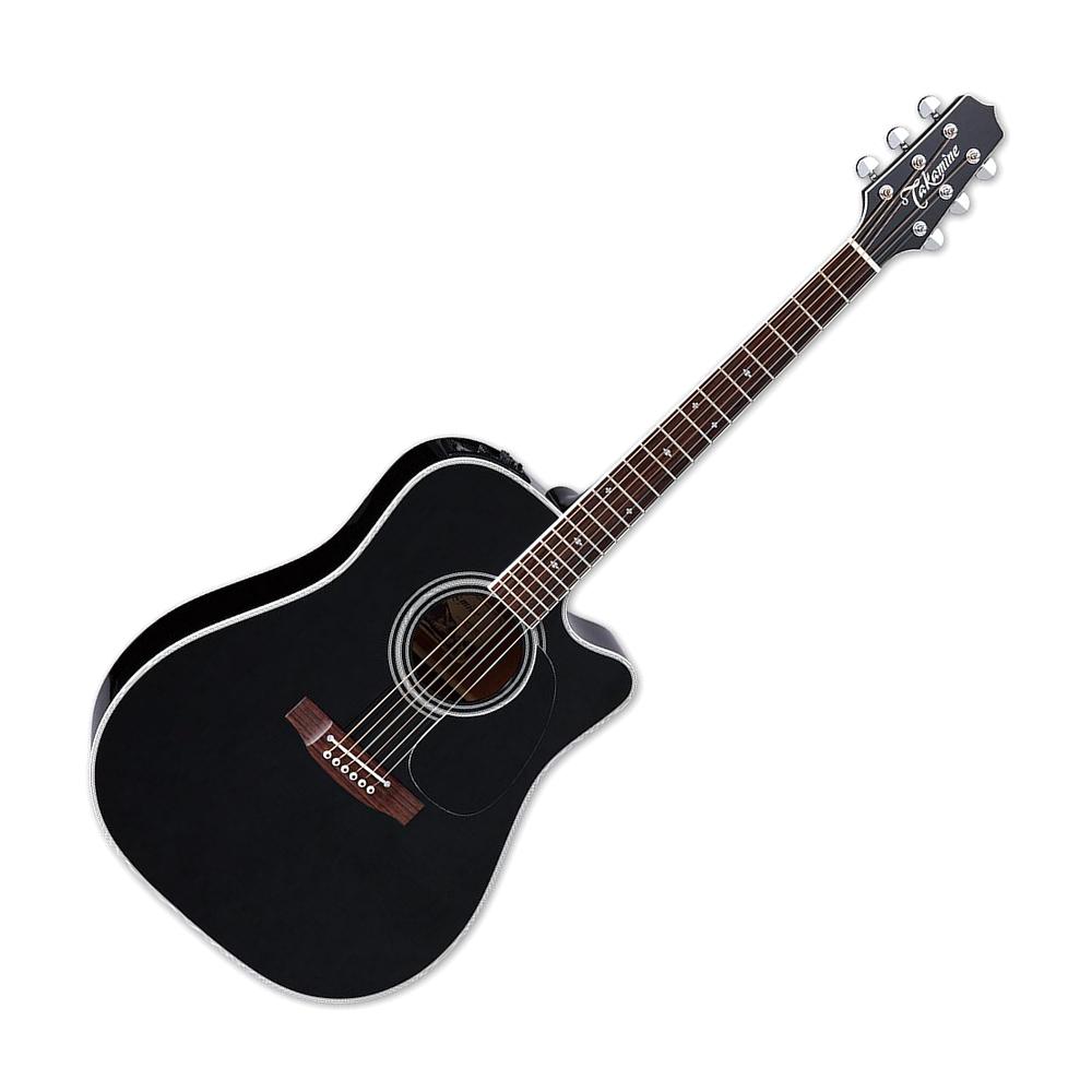 Takamine EF341SC Dreadnought Acoustic-Electric Guitar w/Semi-Hard Case ...