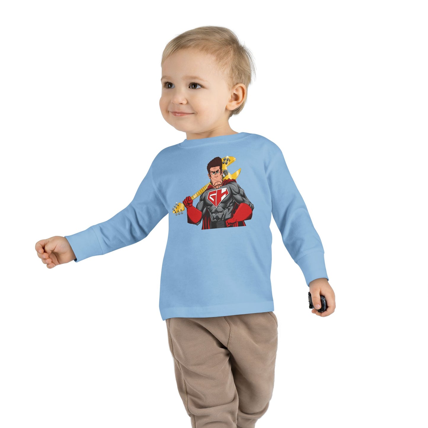 Golden Guitar Hero Toddler Long Sleeve Tee