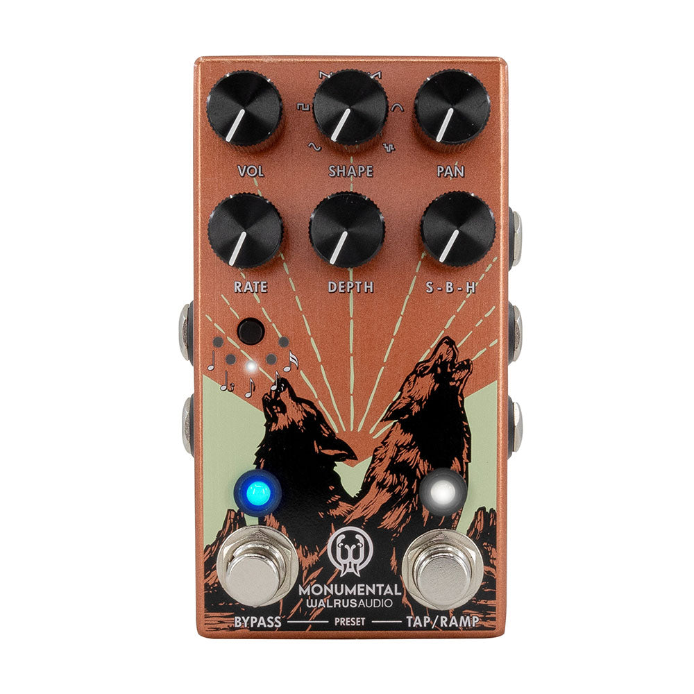 Walrus Audio Monumental Stereo Harmonic Tap Tremolo, Orange