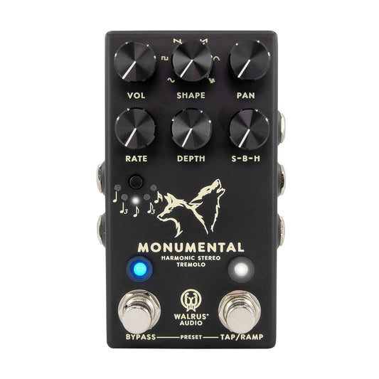 Walrus Audio Monumental Stereo Harmonic Tap Tremolo, Black