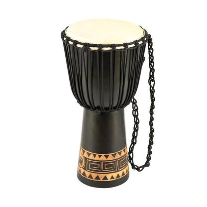 Meinl Percussion HD1J-L Congo Series 12" Rope Tuned Djembe, Dark Brown