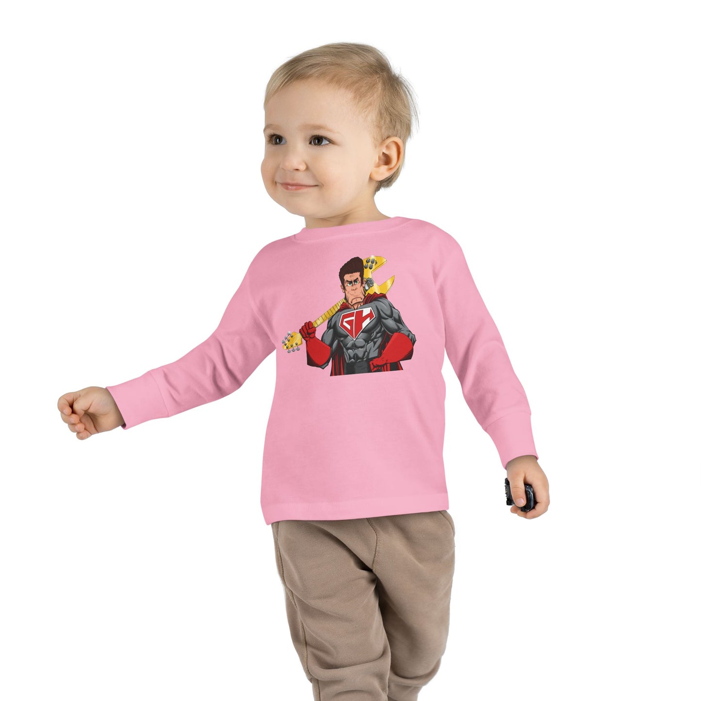 Golden Guitar Hero Toddler Long Sleeve Tee