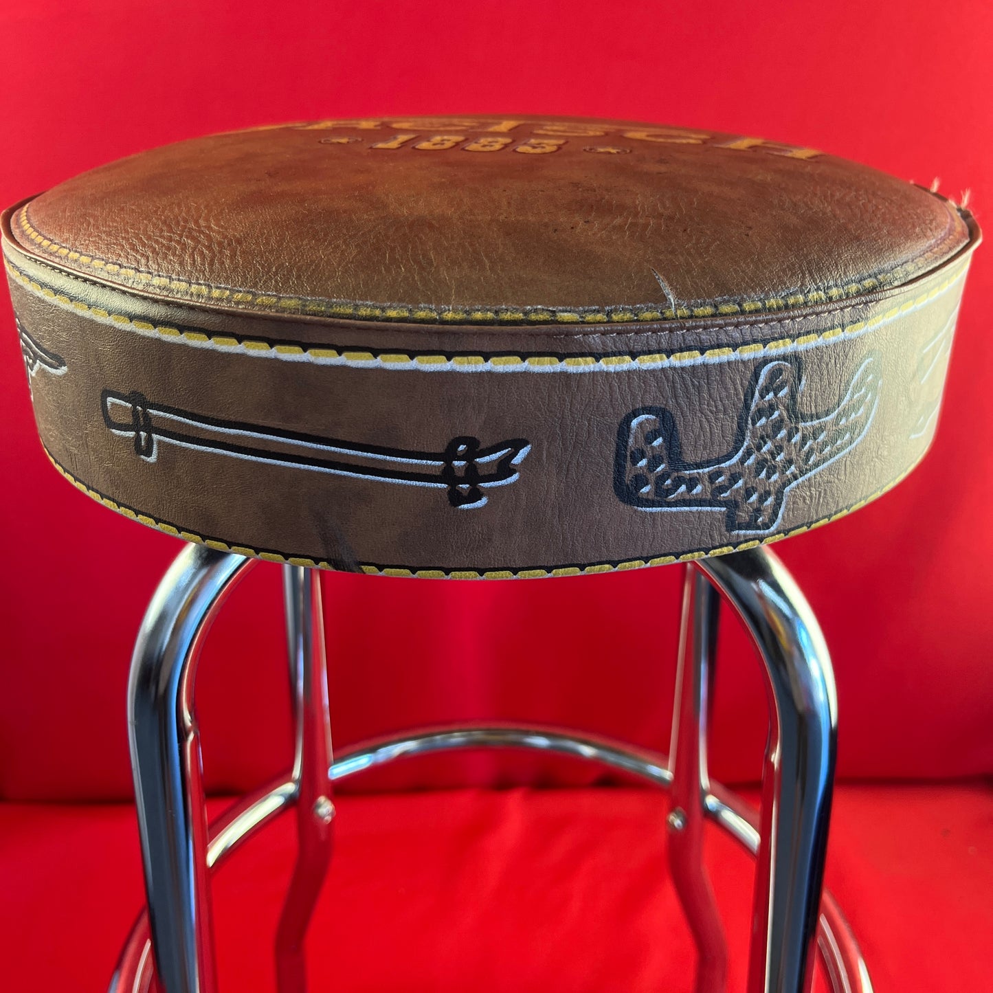 [USED] Gretsch "1883" Logo Barstool (See Description)