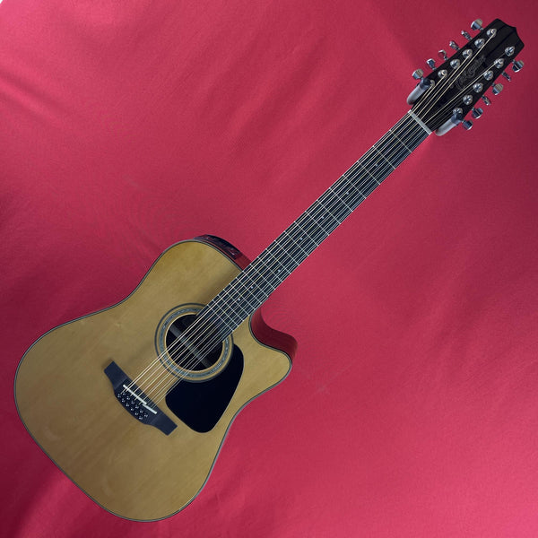 [USED] Takamine GD30CE-12 NAT Dreadnought Cutaway 12 String Acoustic Electric Guitar, Natural (See Description)