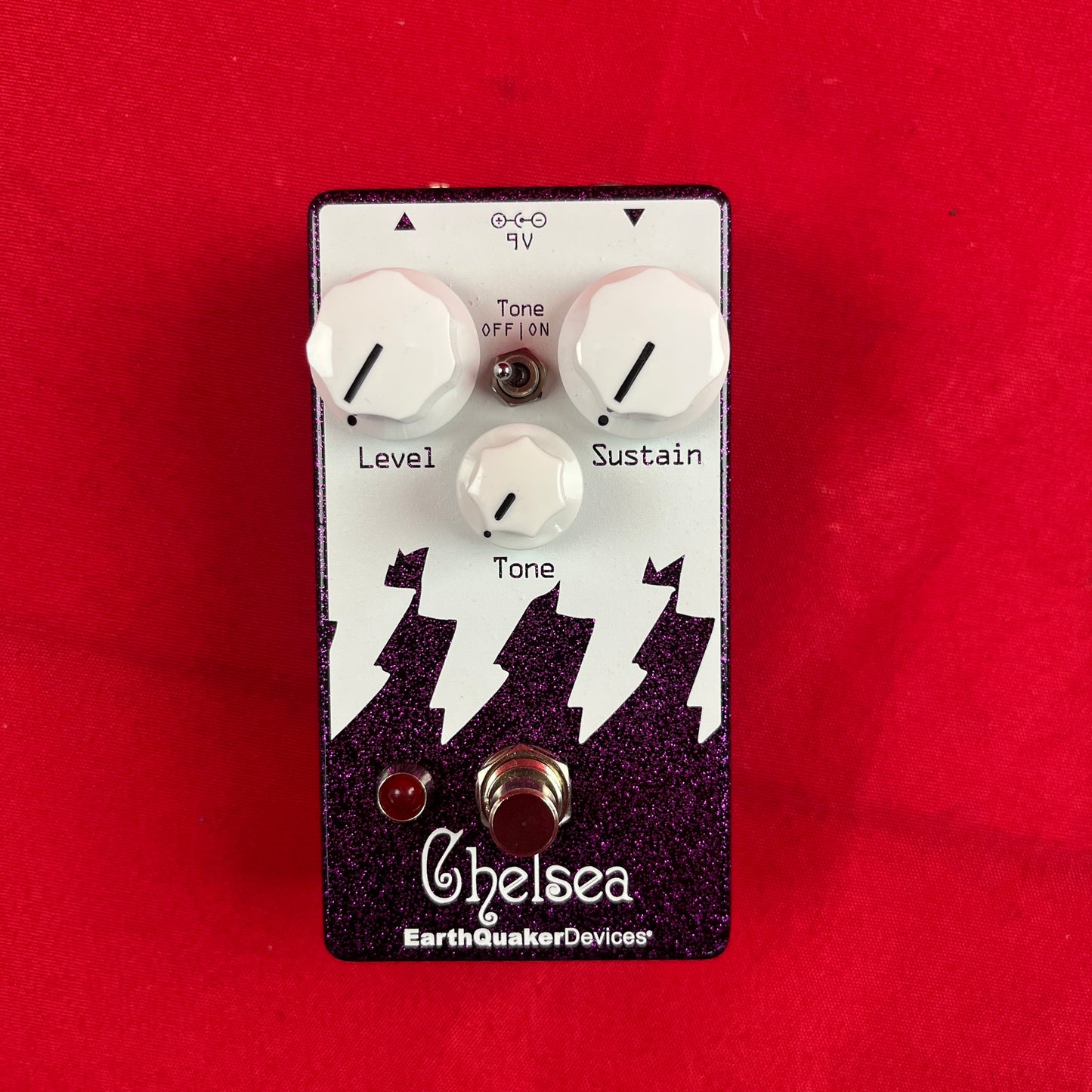 [USED] EarthQuaker Devices Chelsea Low-end Fuzz Driver Pedal, Purple Sparkle (Gear Hero Exclusive)