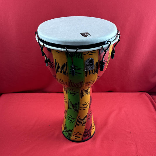 [USED] Toca TF2DM-14SB Mechanically Tuned 14" Djembe w/Gig Bag, Spirit (See Description)