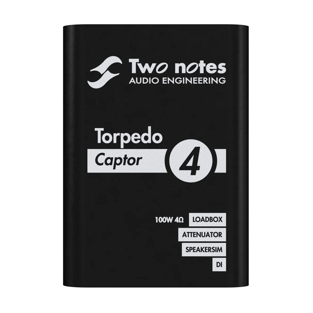 Two Notes Torpedo Captor Reactive Loadbox DI and Attenuator, 4 Ohm