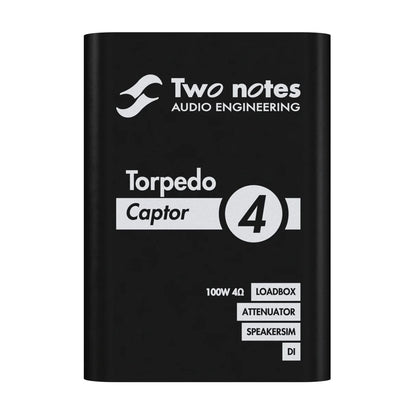 Two Notes Torpedo Captor Reactive Loadbox DI and Attenuator, 4 Ohm