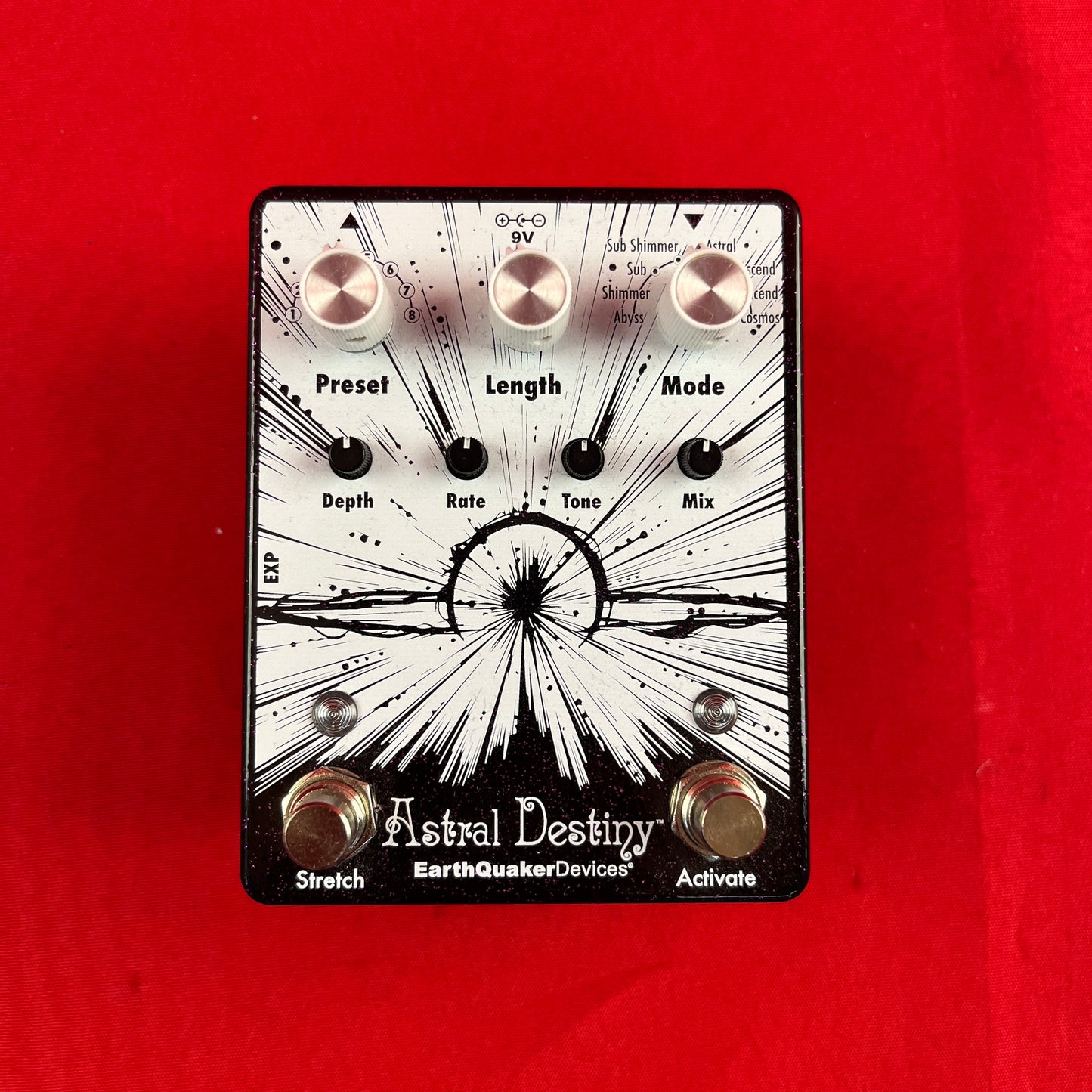 [USED] Earthquaker Devices Astral Destiny Octave Reverberation Machine, Purple Sparkle (Gear Hero Exclusive) (See Description)