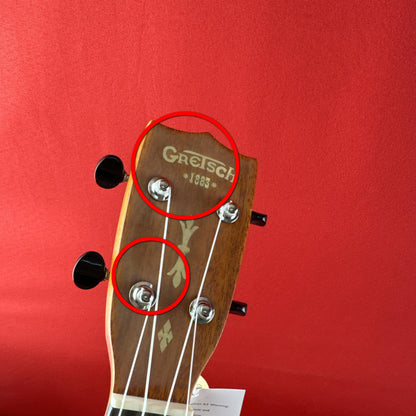 [USED] Gretsch G9112 Resonator Ukulele Natural w/Gig Bag, Honey Mahogany Stain (See Description)