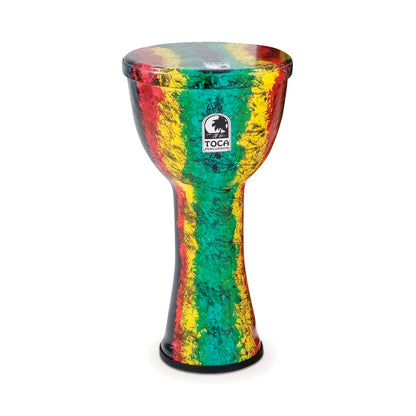 Toca SFDL-10RB Lightweight Series 10-Inch Hand Drum w/Gig Bag, Rasta Finish