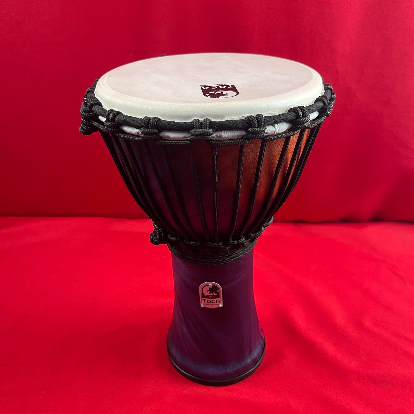 [USED] Toca SFDJ-9WP Synergy Freestyle 9" Rope Tuned Djembe, Purple