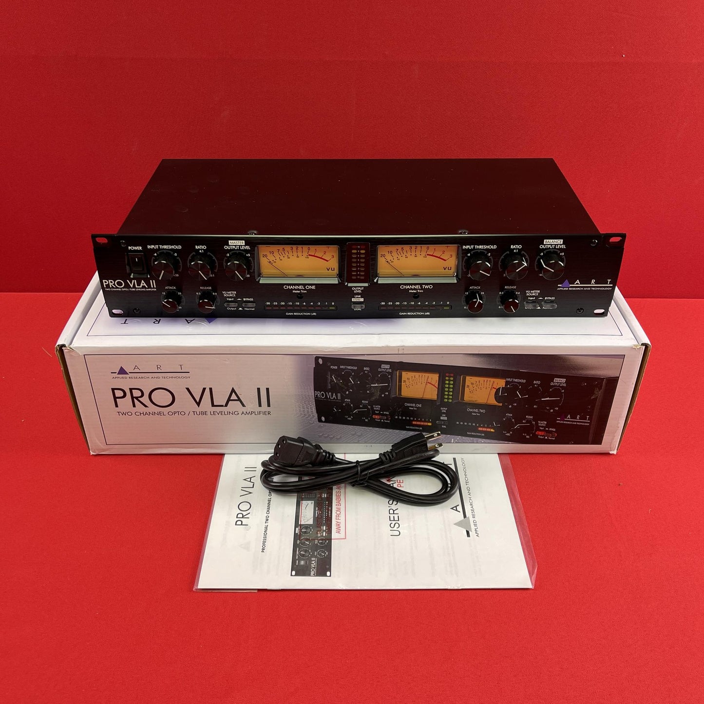 [USED] ART Pro-VLA II Two Channel Vactrol-based Compressor (See Description)