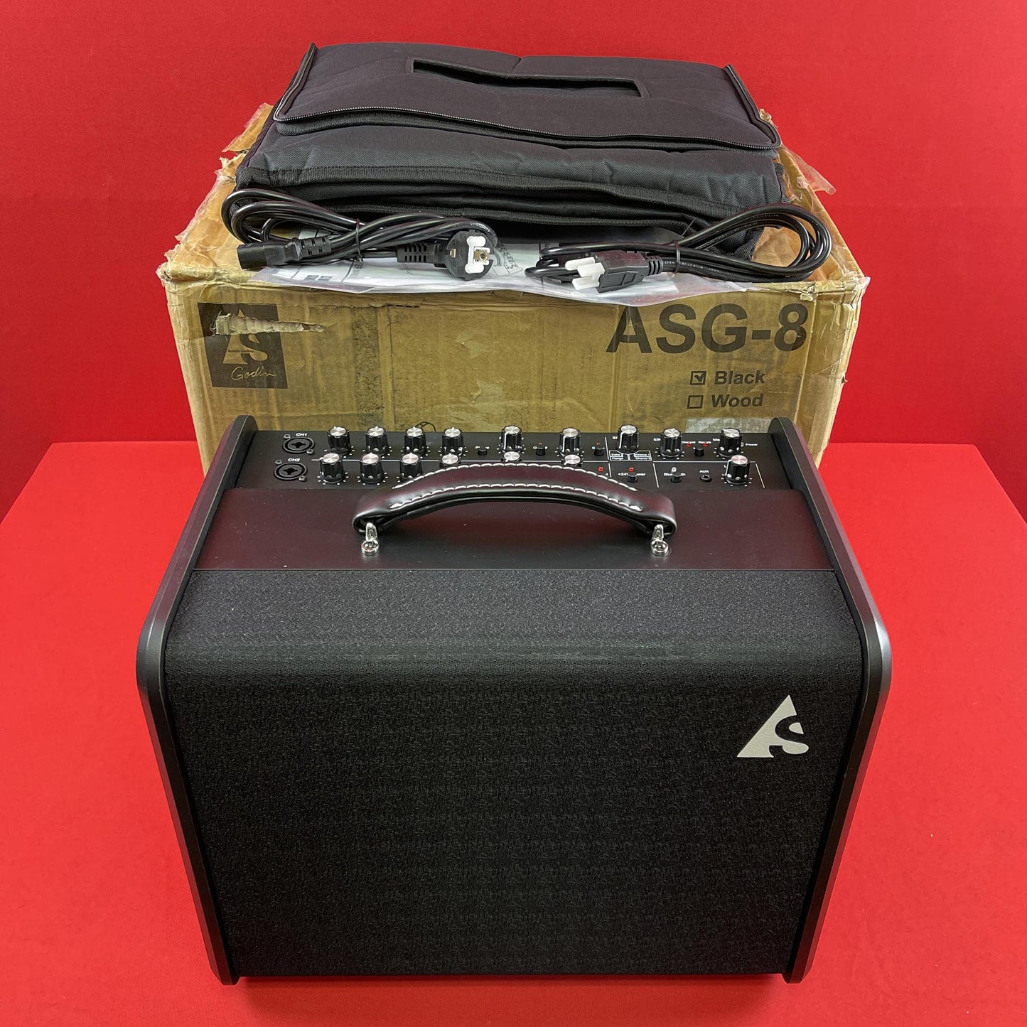 [USED] Godin ASG-8 Acoustic Solutions Acoustic Guitar Amplifier, Wood 120