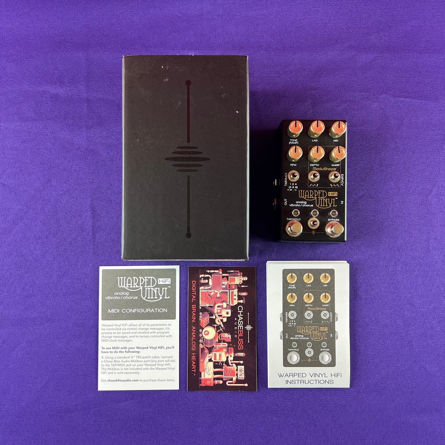 [USED] Chase Bliss Warped Vinyl HiFi Analog Vibrato/Chorus, Black