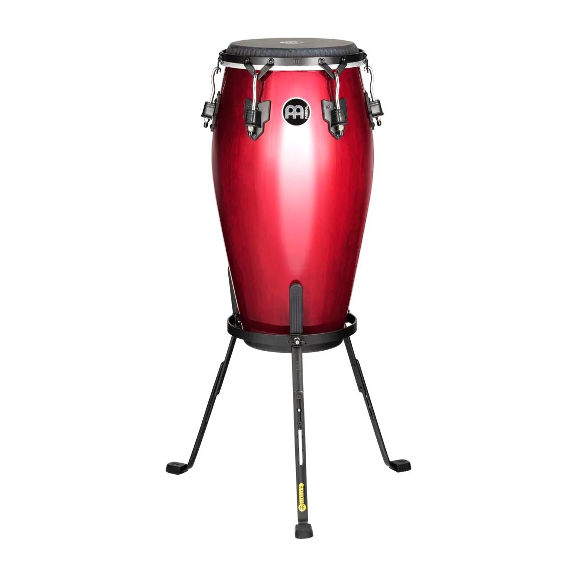 Meinl Percussion MTCR1134WR Marathon Traditional Series 11 3/4" Conga w/Steely II Conga Stand, Wine Red