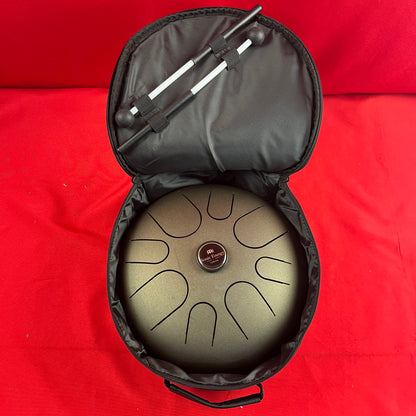 [USED] Meinl Percussion STD2VB 16" 8 Note A Akebono Steel Tongue Drum w/Mallets & Bag,Vintage Brown
