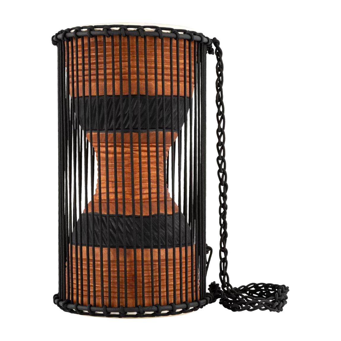 Meinl Percussion ATD-L 8x16" African Talking Drum w/Mahogany Wood Shell and Wooden Beater