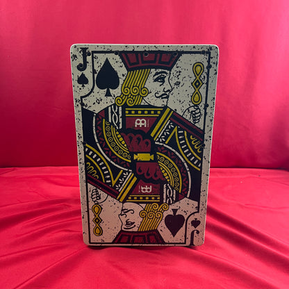 [USED] Meinl Percussion BBCAJJS Backbeat Bass Cajon w/Snare Wire, Jack Of Spades (See Description)