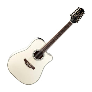 Takamine GD37CE PW 12-String Acoustic Electric Guitar, Pearl White