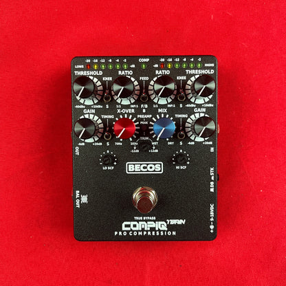 [USED] BECOS FX CompIQ TWAIN Mk2 Dual Band/Stacked Compressor with DITOS for Guitar and Bass