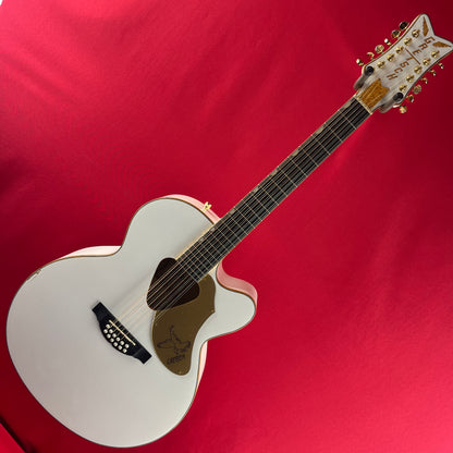 [USED] Gretsch G5022CWFE-12 Rancher Falcon 12-String Acoustic-Electric Guitar, White (See Description)