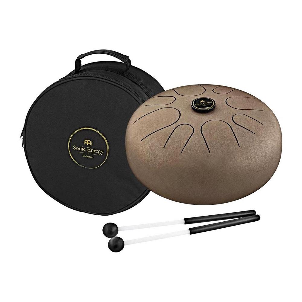 [USED] Meinl Percussion STD2VB 16" 8 Note A Akebono Steel Tongue Drum w/Mallets & Bag,Vintage Brown